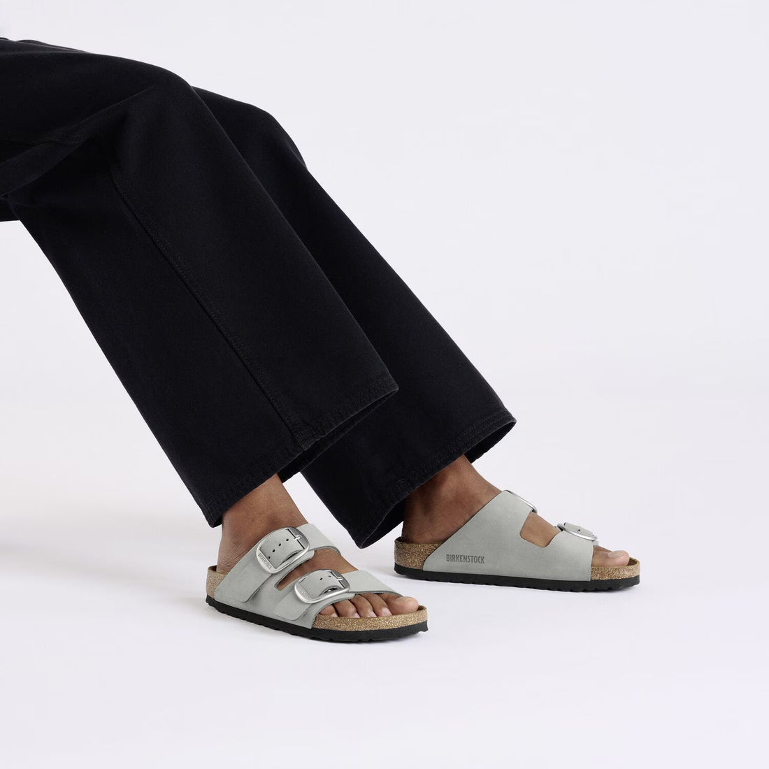 Arizona Big Buckle - Cuir nubuck - Pure Sage