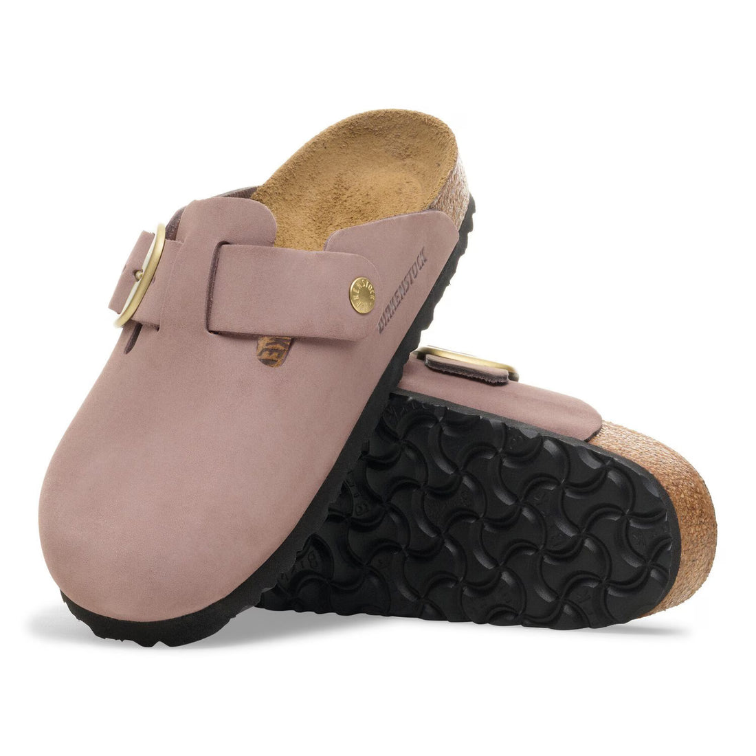 Boston Big Buckle - Cuir nubuck -  Faded Purple